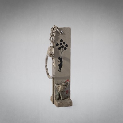 Lot 98 - Banksy (British 1974 -), 'Walled Off Hotel - Key Fob Wall Section (Girl With Balloons)'