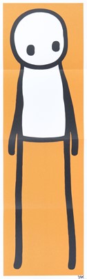 Lot 152 - Stik (British 1979-), ‘Standing Figure (Book) (Orange)’, 2015