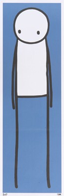 Lot 149 - Stik (British 1979-), 'Standing Figure (UK Big Issue Blue), 2013