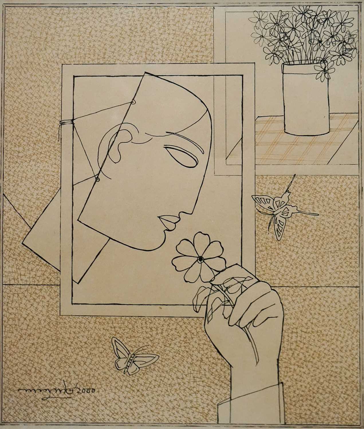 Lot 151 - Lalu Prasad Shaw (1937-), 'Untitled', 2000