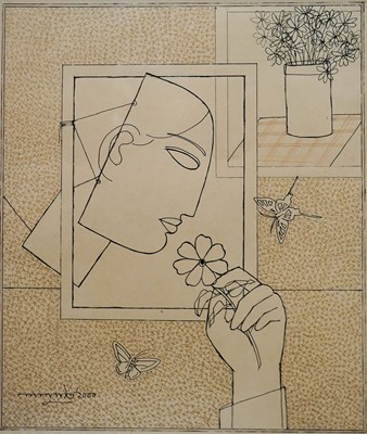 Lot 175 - Lalu Prasad Shaw (1937-), 'Untitled', 2000