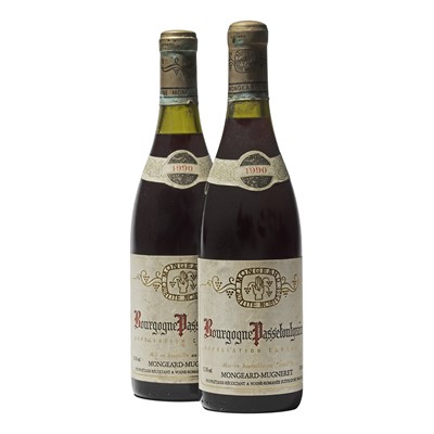 Lot 128 - 9 bottled 1990 Bourgogne Passetoutgrains Mongeard-Mugneret