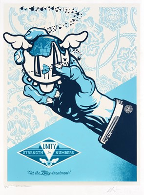 Lot 164 - D*Face & Shepard Fairey (Collaboration), 'Strength In Numbers', 2021