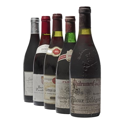 Lot 191 - 12 bottles Mixed French Reds