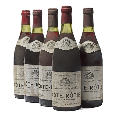 Lot 181 - 5 bottles Mixed de Vallouit Cote-Rotie