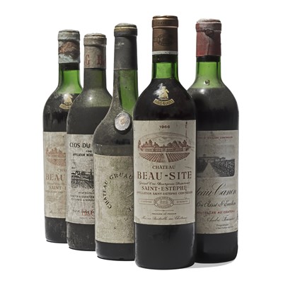 Lot 55 - 5 bottles Mixed Bordeaux