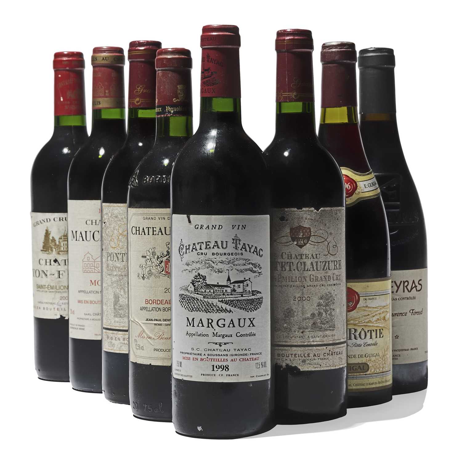 Lot 194 - 8 bottles Mixed French Reds