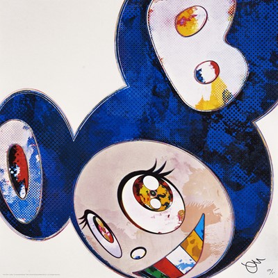 Lot 128 - Takashi Murakami (Japanese 1962-), 'And Then x 6 (Blue: The Superflat Method)', 2013