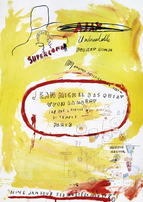 Lot 177 - Jean-Michel Basquiat (American 1960-1988), 'Supercomb', 1988