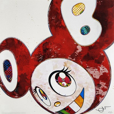 Lot 129 - Takashi Murakami (Japanese 1962-), 'And Then x 6 (Vermillion: The Superflat Method)', 2013