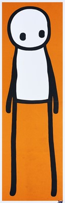 Lot 229 - Stik (British 1979-), ‘Standing Figure (Book) (Orange)’, 2015