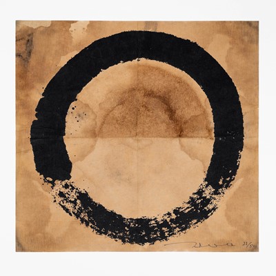 Lot 132 - Takashi Murakami (Japanese 1962-), 'Coffee Zen, Enso: Black', 2020