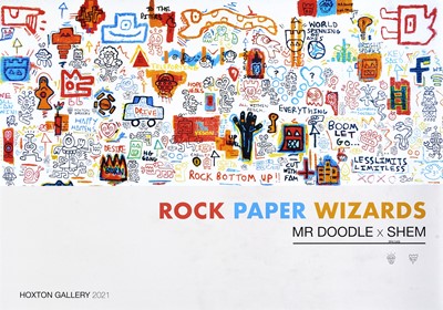 Lot 202 - Mr Doodle & Shem (Collaboration), 'Roc, Paper, Wizards', 2021