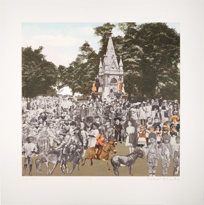 Lot 114 - Peter Blake (British 1932-), 'Regent's Park - The Runaway Donkeys', 2012