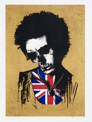 Lot 206 - Paul Insect (British 1970-), 'Dead Sid (Gold)', 2007