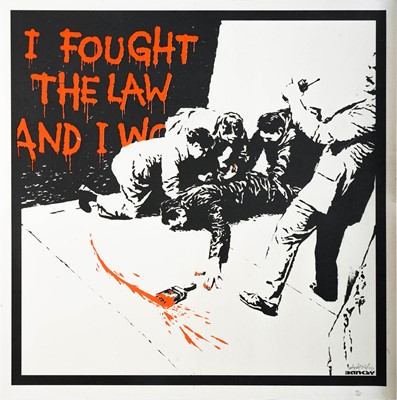 Lot 259 - Banksy (British 1974-), 'I Fought The Law', 2004 (Signed)