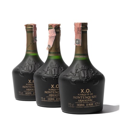 Lot 247 - 3 bottles Marquis de Montesquieu Armagnac XO