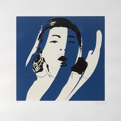 Lot 113 - Blek Le Rat (French 1951-), 'Dream But Don't Sleep (Blue, Green, Red & Yellow)', 2007