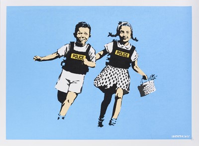 Lot 256 - Banksy (British 1974-), 'Jack & Jill (Police Kids)', 2005 (DN)