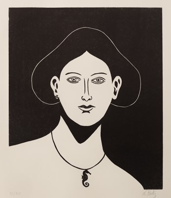 Lot 235 - Nicolas Party (Swiss 1980-), 'Portrait With A Seahorse Necklace', 2022