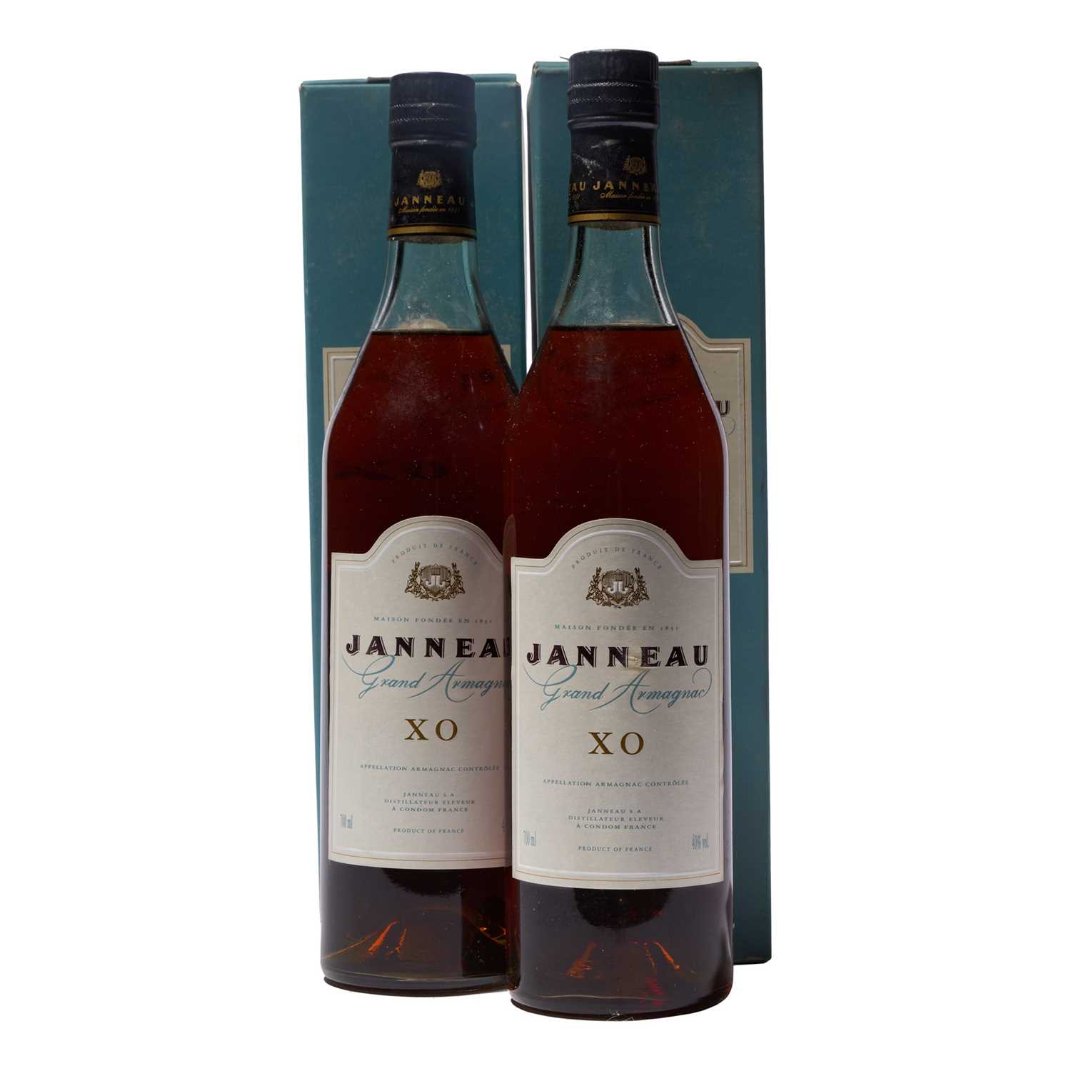 Lot 250 - 2 bottles Janneau XO Armagnac 1990s