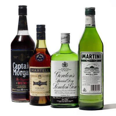 Lot 284 - 4 bottles Mixed Spirits and Vermouth