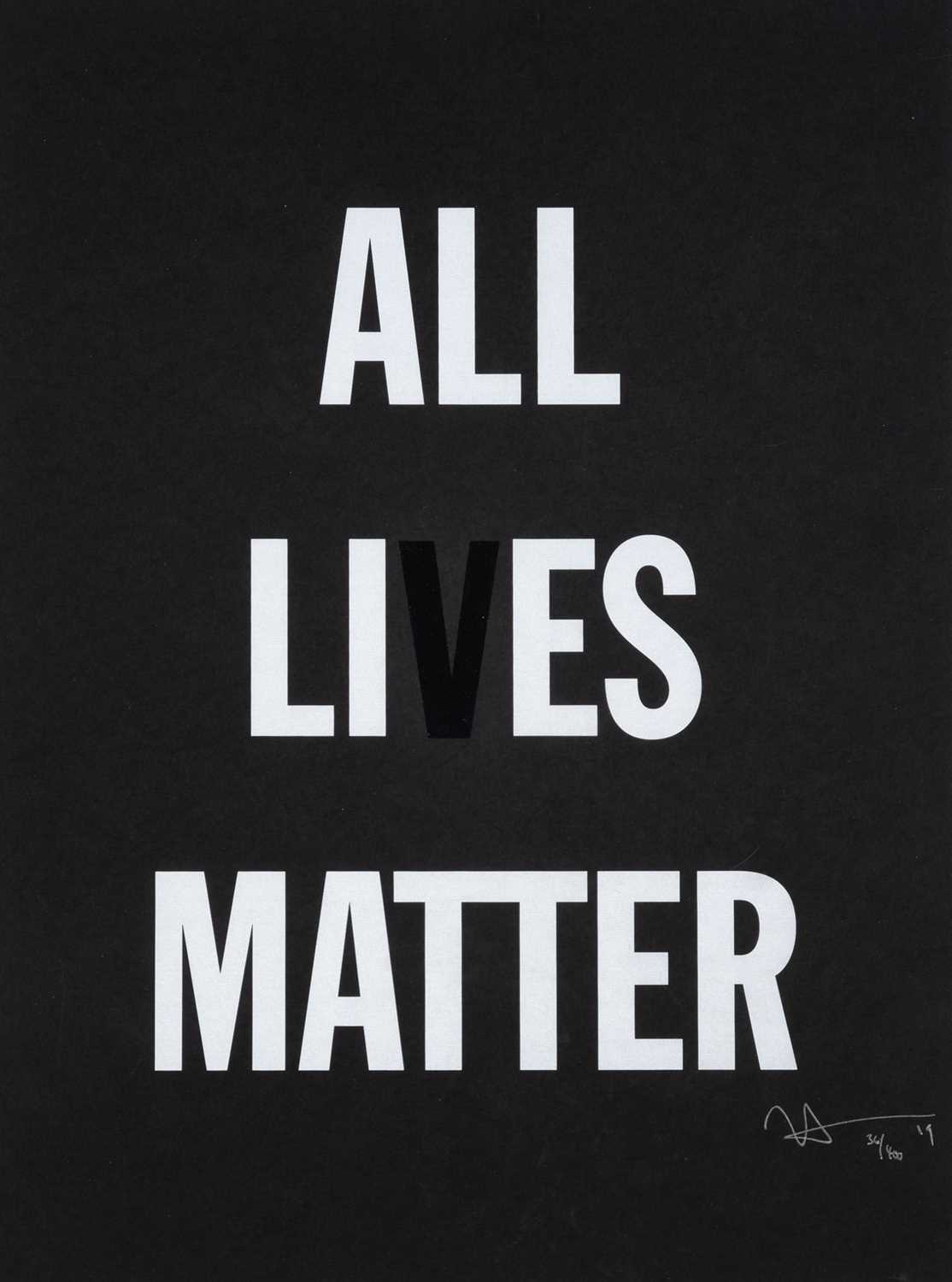 Lot 56 - Hank Willis Thomas (American 1976-), 'All Lies Matter', 2019
