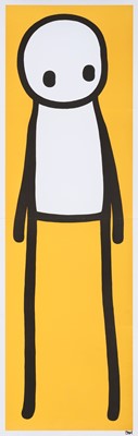 Lot 160 - Stik (British 1979-), ‘Standing Figure (Book) (Yellow)’, 2015