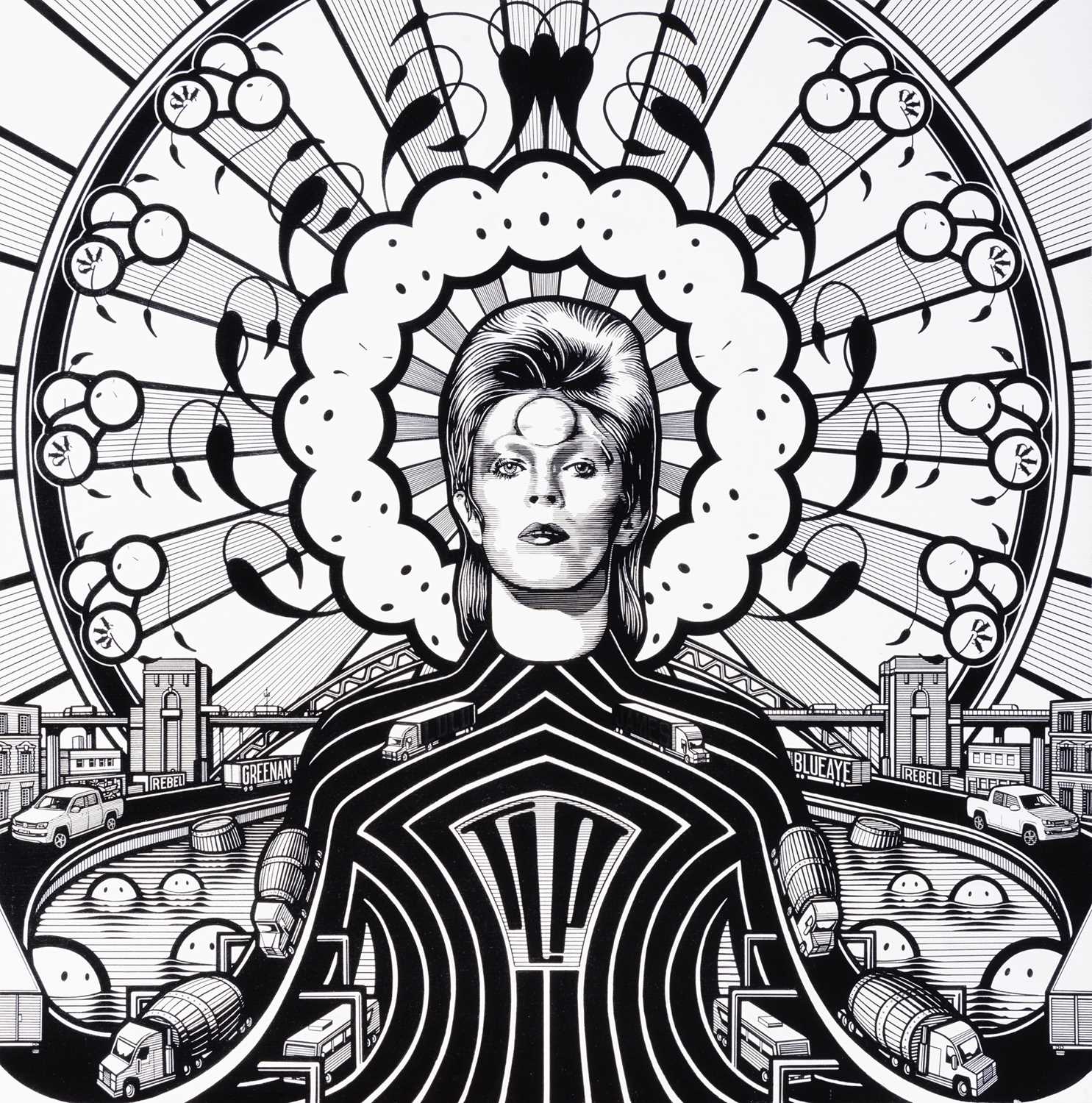 Lot 303 - The London Police (British Collaboration), 'All Hail Sir David Of Bowie', 2013