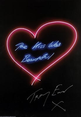 Lot 102 - Tracey Emin (British 1963-), 'The Kiss Was Beautiful’, 2016