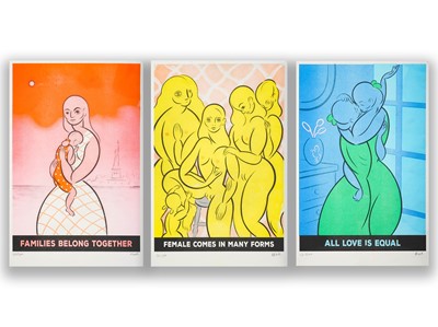 Lot 71 - Koak (American 1981-), 'All Love Is Equal, Female Comes In Many Forms & Families Belong Together', 2019