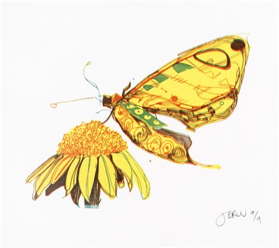 Lot 330 - Jonas Wood (American b.1977), 'Untitled Butterfly', 1999