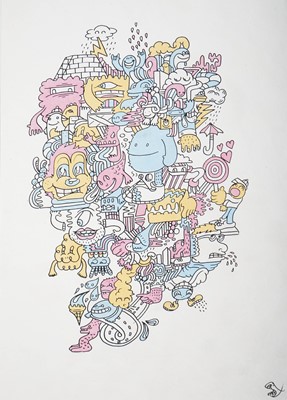 Lot 140 - Mr Doodle (British 1994-), 'Untitled (Unique Print)'