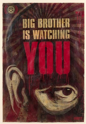 Lot 300 - Shepard Fairey (American 1970-), 'Big Brother Is Watching You', 2007
