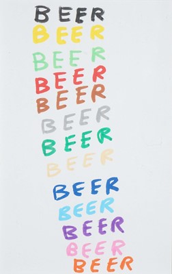Lot 60 - David Shrigley (British 1968-), 'Beer', 2007