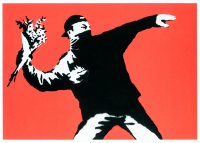 Lot 257a - Banksy (British b.1974), 'Love Is In The Air', 2003