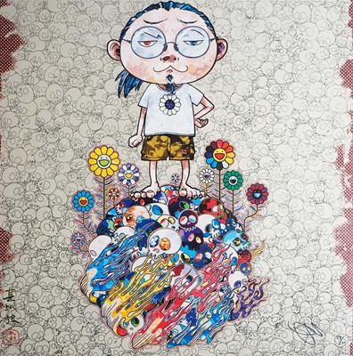 Lot 147 - Takashi Murakami (Japanese 1962-), 'Flowers And Death And Me And...', 2013