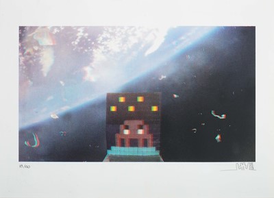 Lot 303 - Invader (French 1969-), 'Art4Space (3D)', 2013