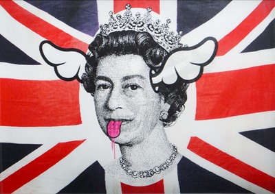 Lot 183 - D*Face (British 1978-), 'Her Royal Hideous', 2007