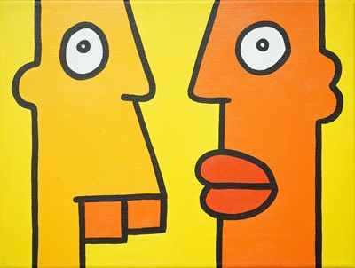Lot 324 - Thierry Noir (French 1958-), 'Let's Do Tomorrow Just It Was Planned For Yesterday', 2013