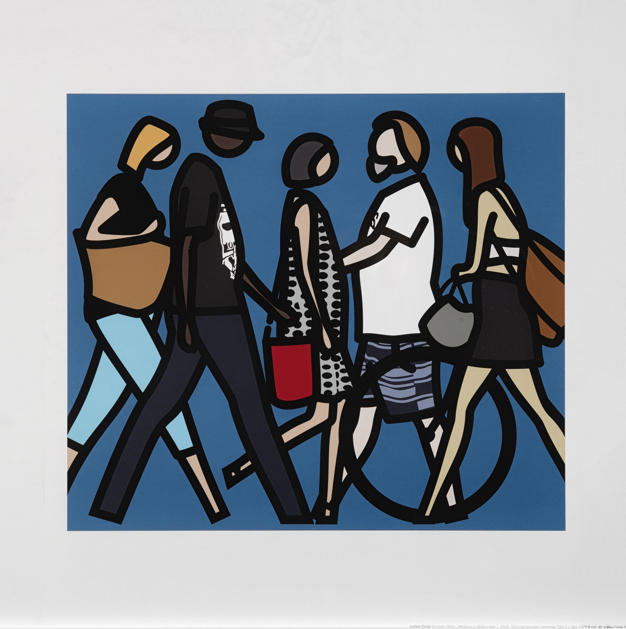 ジュリアンオピー◇ WALKING IN MELBOURNE 1 Lot 64 - Julian Opie (British 1958-), 'Walking In