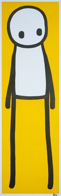 Lot 258 - Stik (British 1979-), ‘Standing Figure (Book) (Yellow)’, 2015