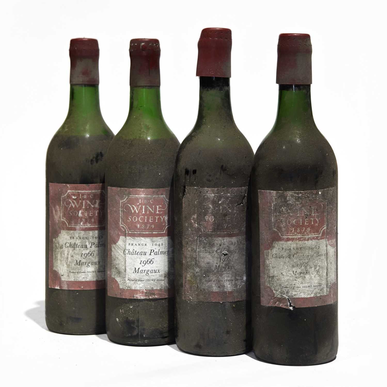 Lot 23 - 4 bottles Mixed 1966 Bordeaux