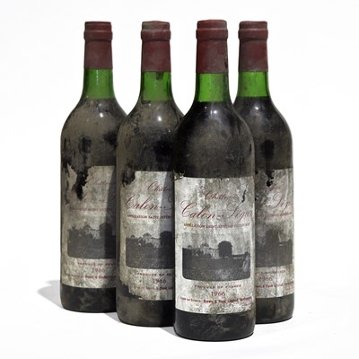 Lot 16 - 4 bottles 1966 Ch Calon-Segur