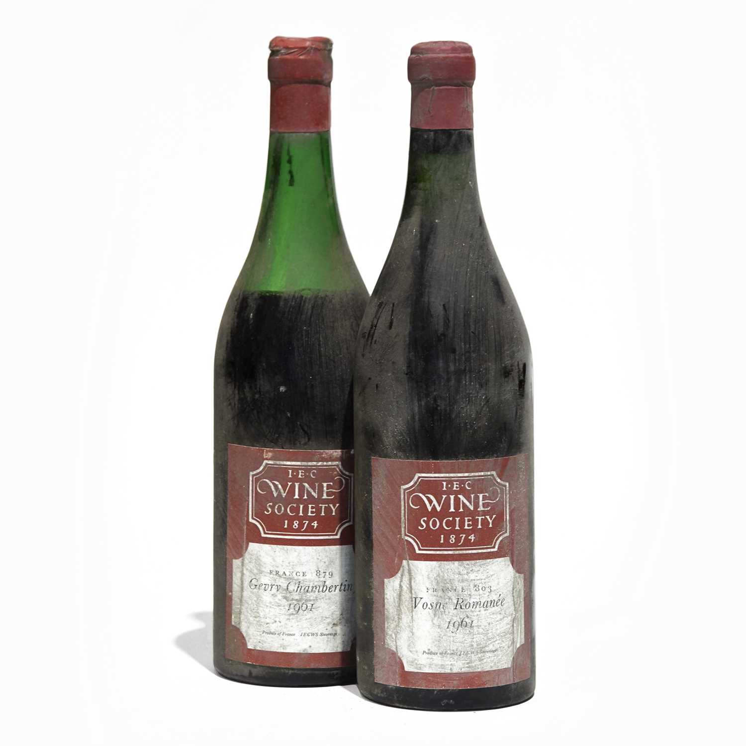 Lot 76 - 2 bottles Mixed 1961 Red Burgundy