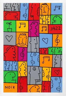 Lot 240 - Thierry Noir (French 1958-), 'JAZZ', 2015