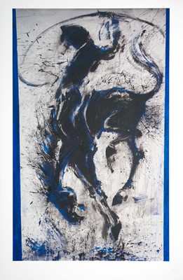 Lot 318a - Richard Hambleton (Canadian 1952-2017), 'Horse & Rider Blue'