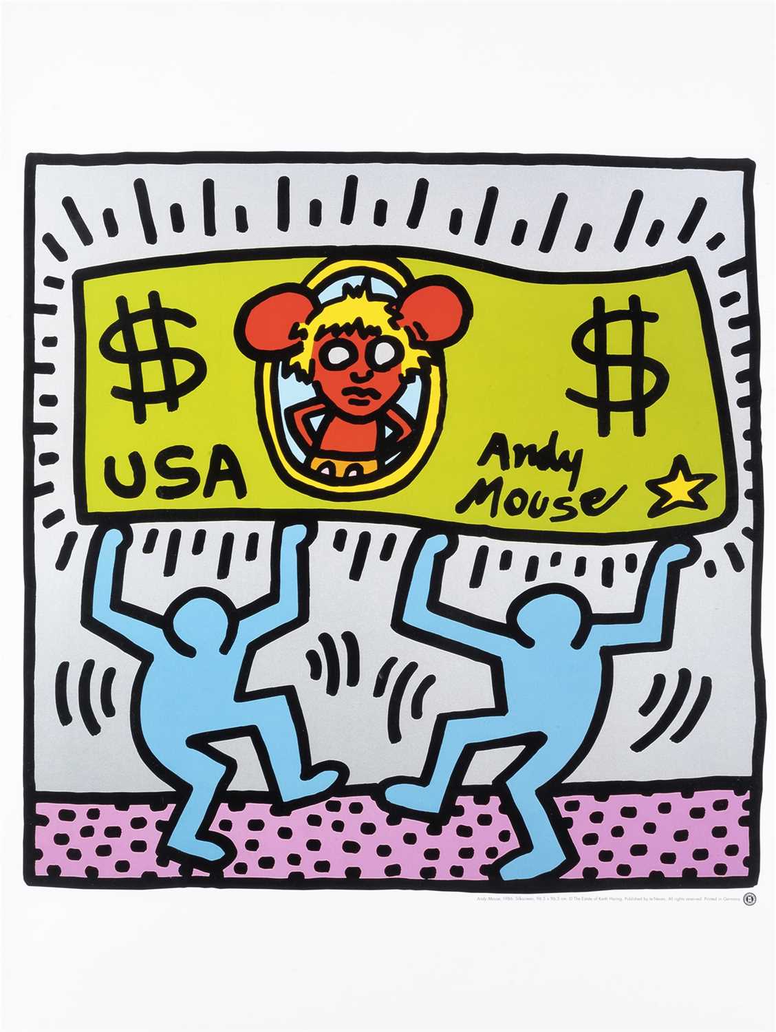 Lot 49 - Keith Haring (American 1958-1990), ‘Andy Mouse’, 1986