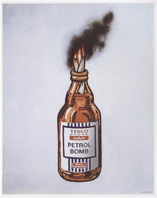 Lot 127 - Banksy (British b.1974), ‘Tesco Value Petrol Bomb’, 2011