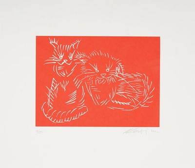 Lot 3 - Ai Weiwei (Chinese 1957-), 'Cats (Red)', 2022